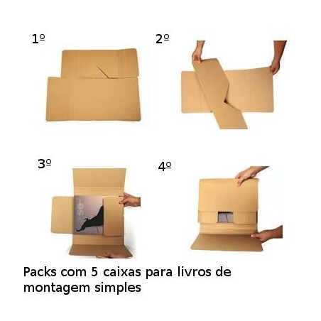 Caixas para enviar livros e catálogos