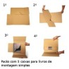 Caixas para enviar livros e catálogos