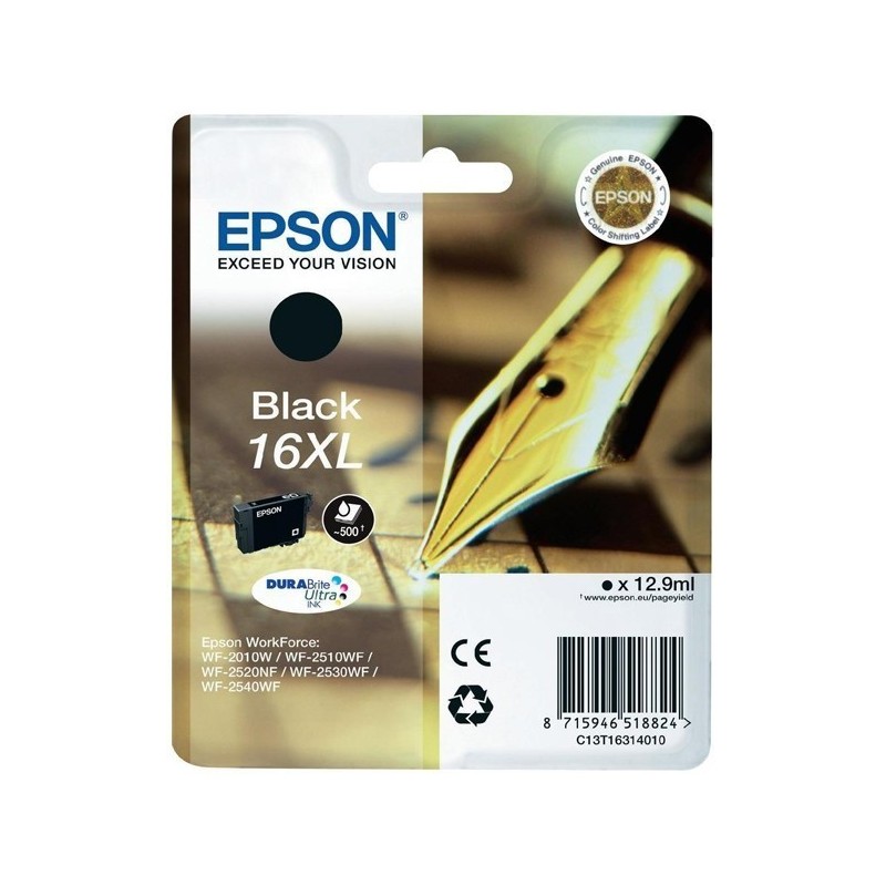 Tinteiro Epson nº 16XL preto de alta capacidade