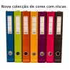 Pastas de arquivo coloridas com riscas Cartonex 40RN