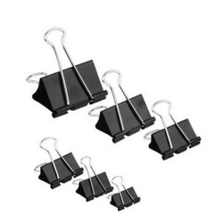 Molas metálicas para papeis com pegas reversíveis