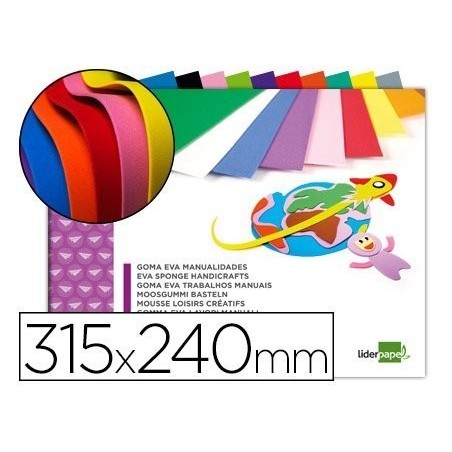 Placas de goma eva coloridas sortidas