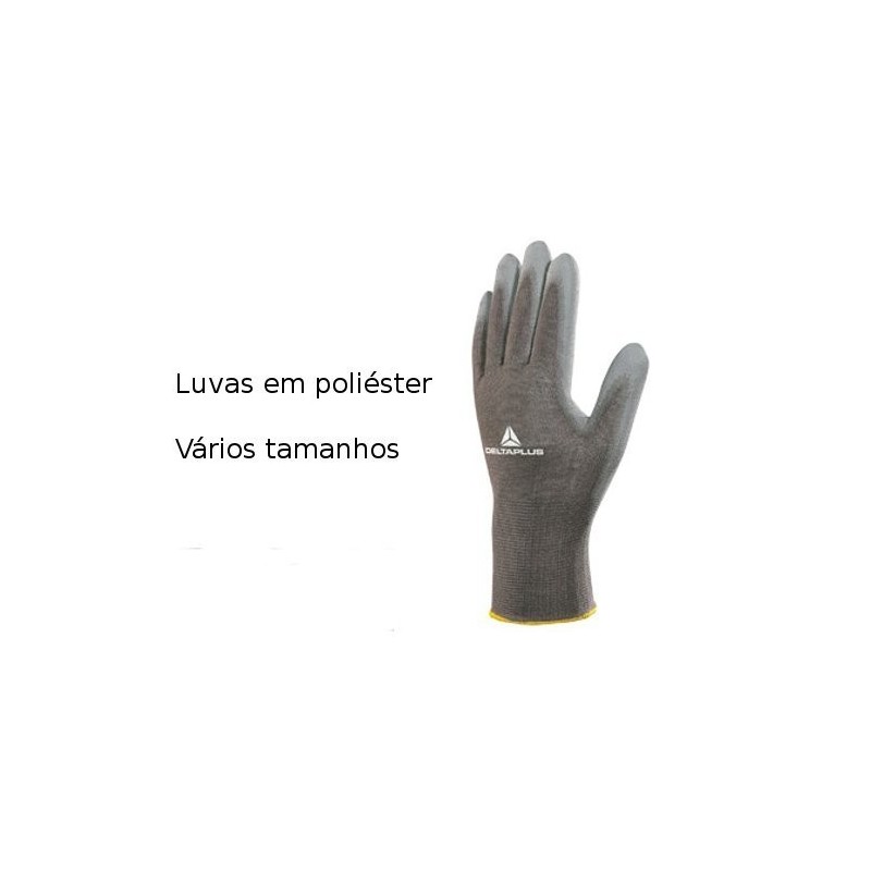 Luvas de protecção em poliéster