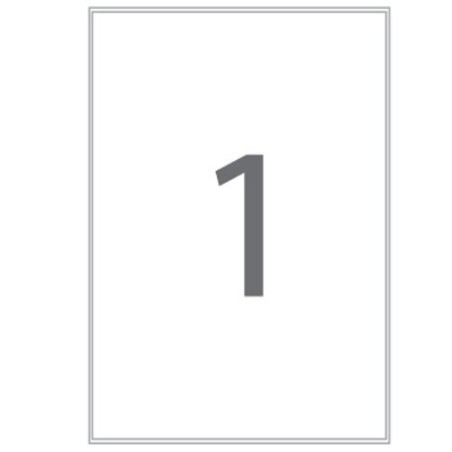 Etiquetas removíveis A4 210x297mm