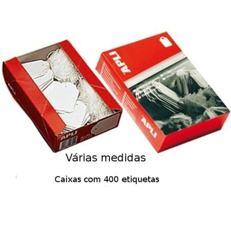 Etiquetas com fio grandes