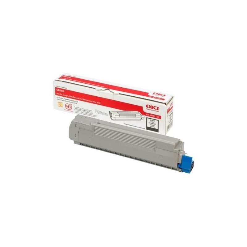 Toner OKI 43487712 preto para C8600 e C8800