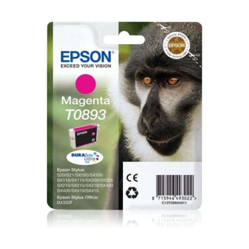 Tinteiros Epson T0893 magenta