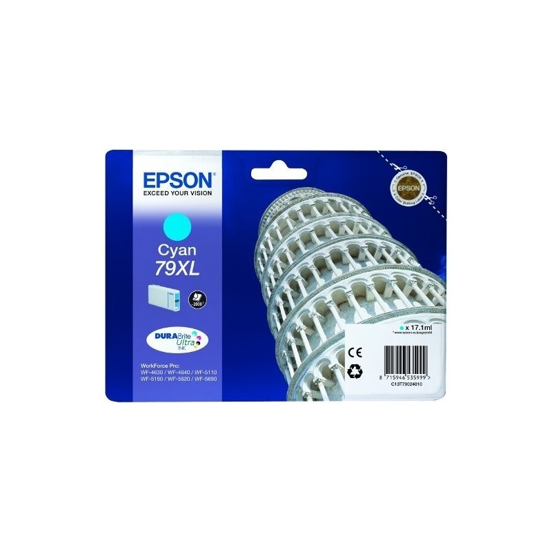 Tinteiro Epson 79XL azul de alta capacidade
