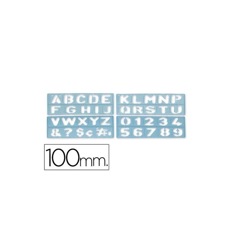 Escantilhões de letras grandes de 100mm