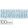 Escantilhões de letras grandes de 100mm