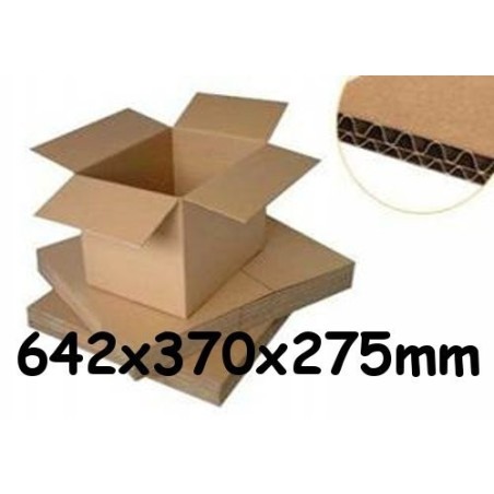 Caixas de cartão duplo 642x370x275mm