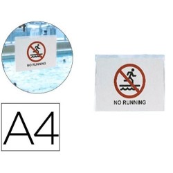 Bolsas A4 transparentes autoadesivas removíveis