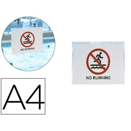 Bolsas A4 transparentes autoadesivas removíveis