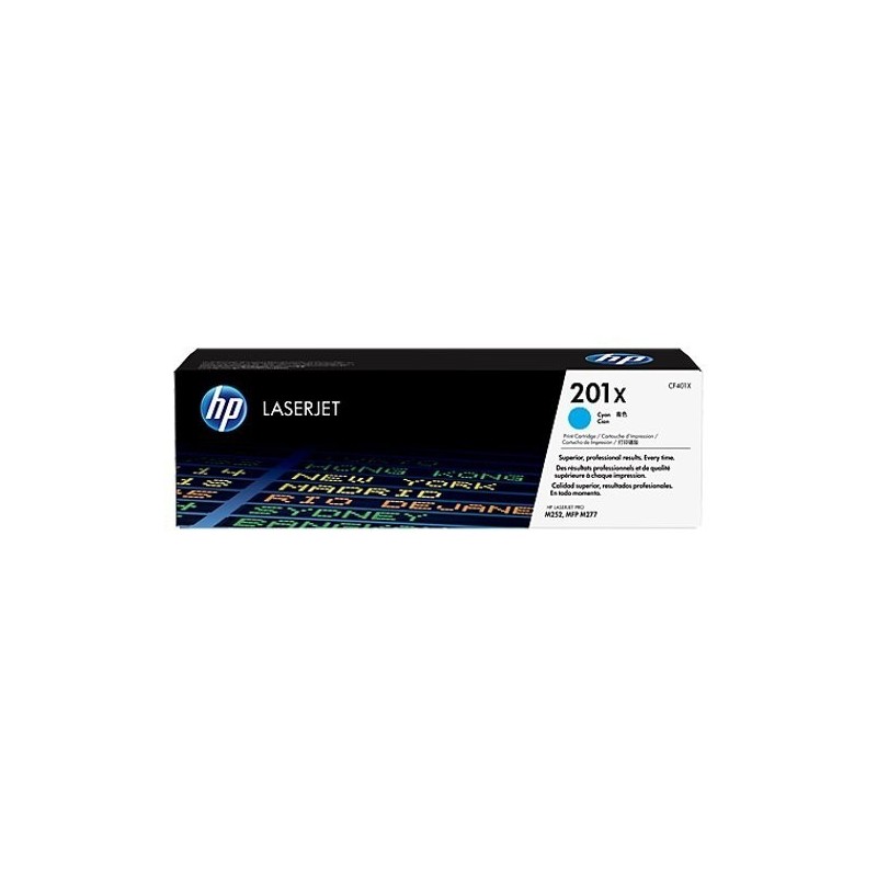 Toner HP 201X azul de alta capacidade