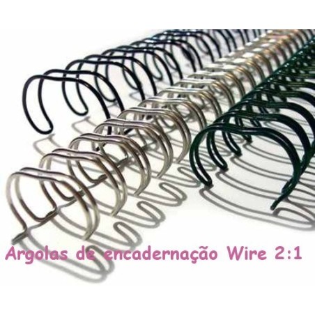 Argolas de encadernação metálicas passo 2:1