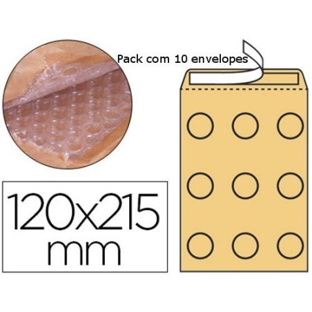 Envelopes almofadados 120x210mm