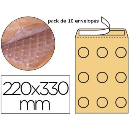 Envelopes almofadados 220x330mm