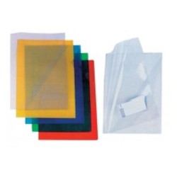 Capas dossier plásticas com bolsa em triângulo