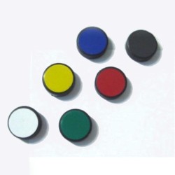 Imanes  de sinalização 2,5 cm para quadros magnéticos