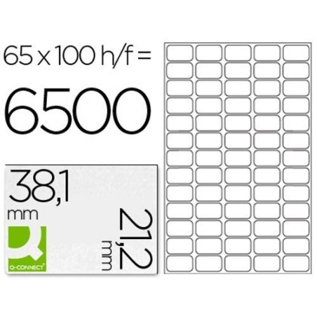 Etiquetas adesivas 38,1x21,2mm