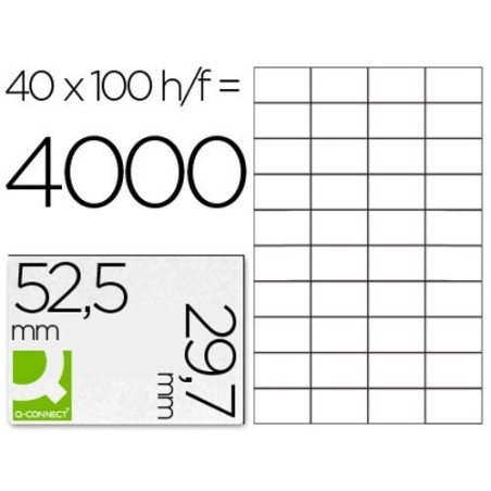 Etiquetas adesivas 52,5x29,7mm