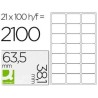 Etiquetas adesivas 63,5x38,1mm