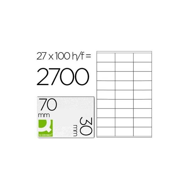 Etiquetas adesivas 70x30mm