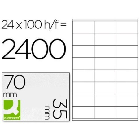 Etiquetas adesivas 70x35mm