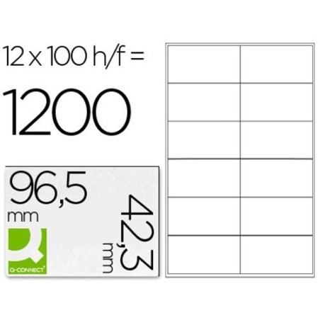 Etiquetas adesivas 96,5x42,3mm
