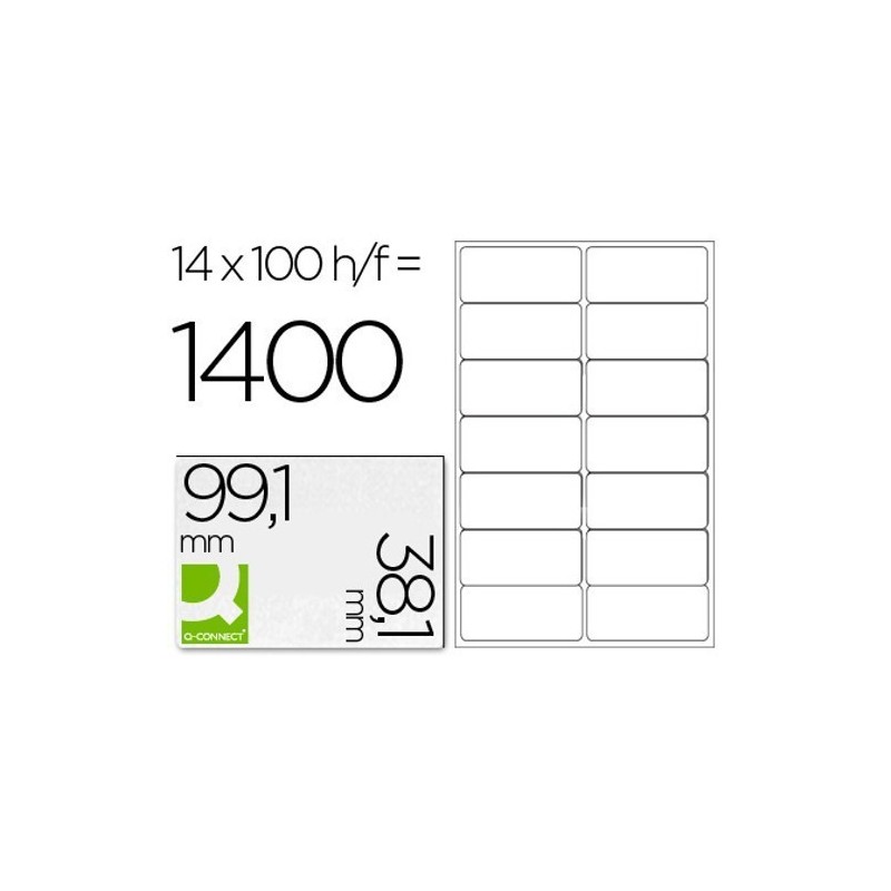 Etiquetas adesivas 99,1x38,1mm
