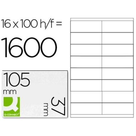 Etiquetas adesivas 105x37mm