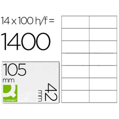 Etiquetas autocolantes105x42mm