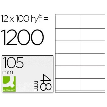 Etiquetas adesivas 105x48mm
