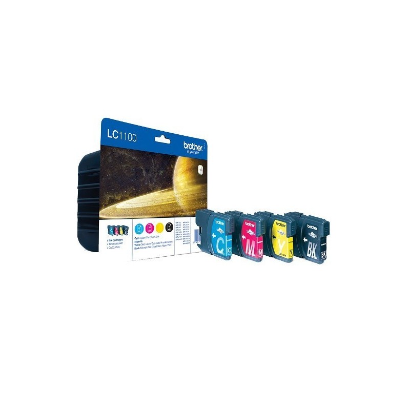 Tinteiro Brother LC1100VALBP Pack 4 Cores