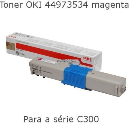 Toner OKI 44973534 magenta para  C301 e C321