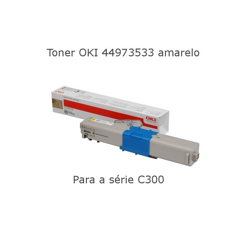 Toner OKI 44973533 amarelo para  C301 e C321