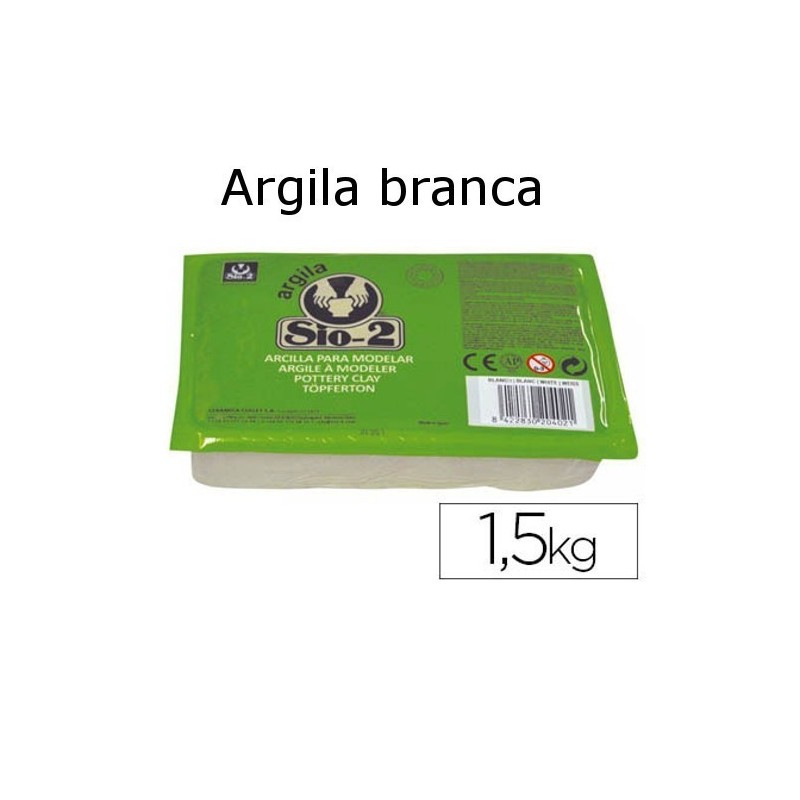 Argila branca 1,5Kg