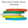 Fitas adesivas para fechar sacos coloridas