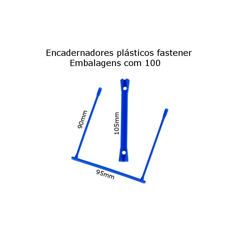 Encadernadores plásticos fastener e-clip
