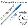 Esferográficas baratas azuis