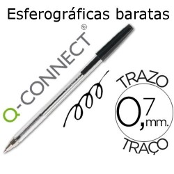 Esferográficas baratas pretas