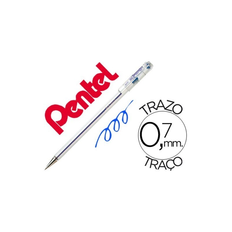 Esferográficas Pentel BK77 azuis