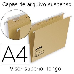 Capas de arquivo suspenso com visor longo