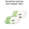 Borrachas brancas para apagar lápis