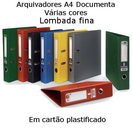 Arquivadores Documenta A4 lombada estreita