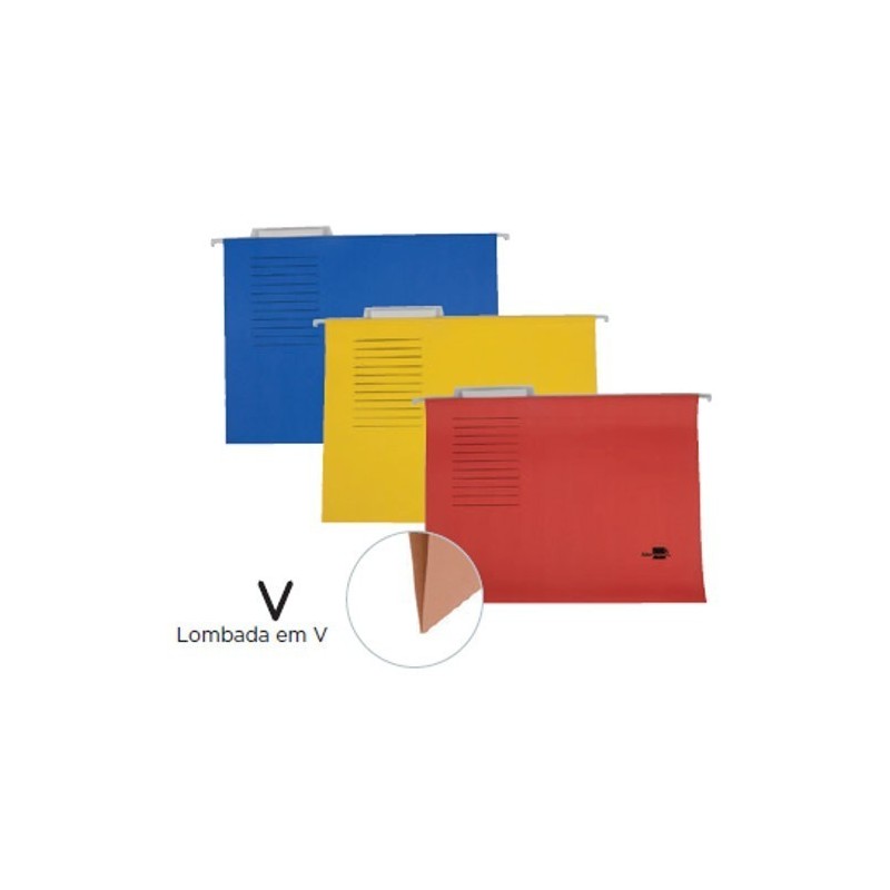 Capas de arquivo suspenso A4 kraft colorido