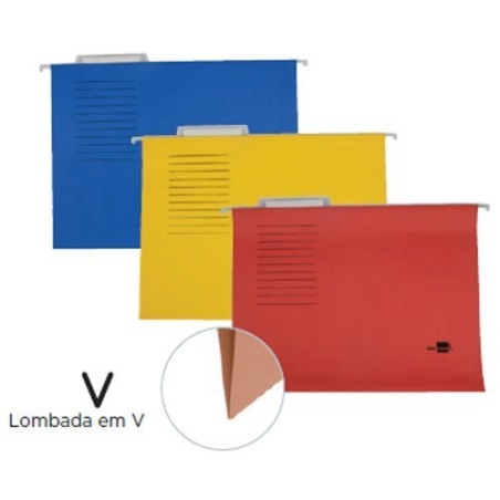 Capas de arquivo suspenso A4 kraft colorido