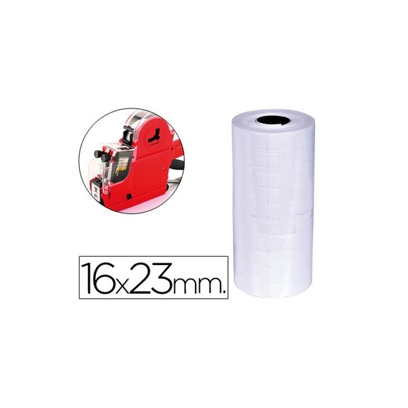 Etiquetas 23x16mm brancas em rolo