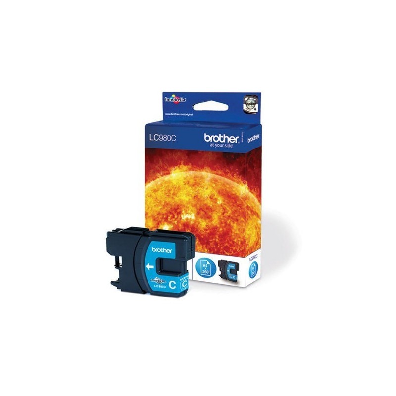 Tinteiro Brother LC980C Azul