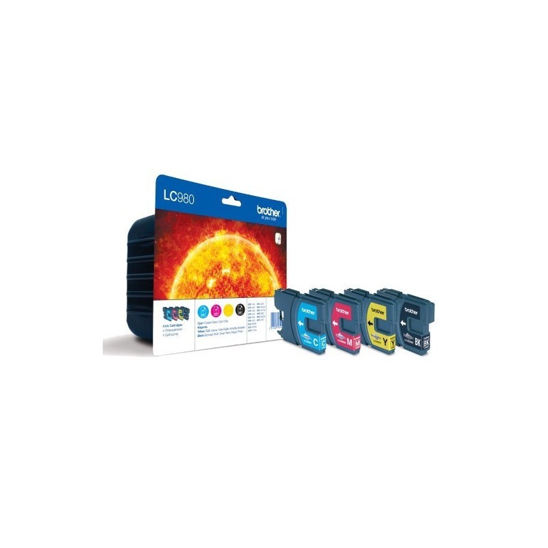 Tinteiro Brother LC980VALBP (pack de 4 cores)
